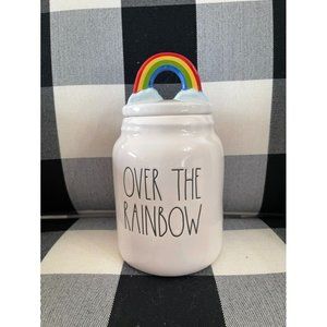HTF NWT Rae Dunn Over The Rainbow Canister